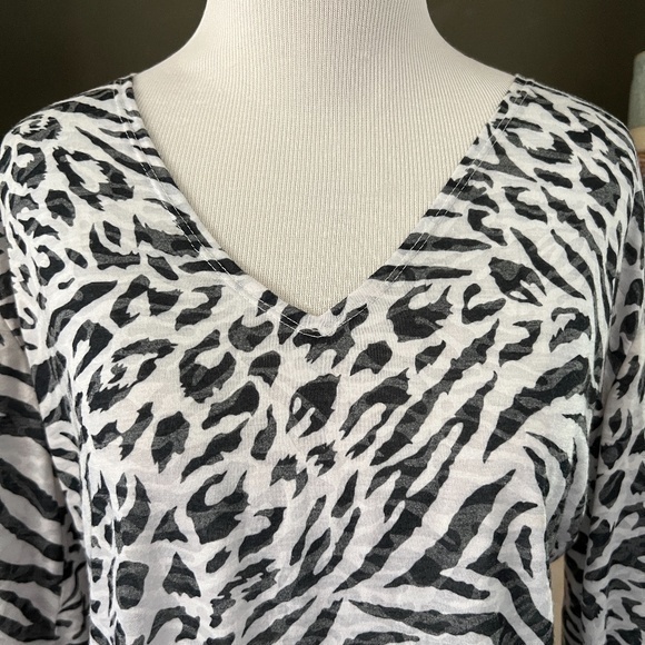 Pacific Beach Animal Print Swim Cover Up Sz. M - Picture 3 of 12